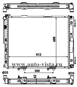   Mercedes W124 M119 M/A+ O.E.1245000302 (Termal)