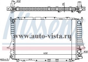    (Nissens) AUDI A 6 (94-)/100 (90-), 2.6/2.8, M +/-