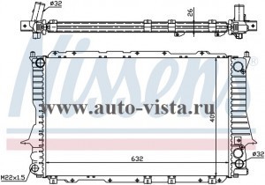    (Nissens) AUDI A 6 (94-)/100 (90-), 2.6/2.8, M +/-