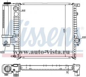    (NISSENS) BMW 3 E36 (90-)/Z3 (95-), M/A +/-; BMW 3 E30 (82-), M/A -