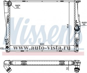    (NISSENS) BMW 1 E87 (04-)/3 E90-93 (05-), 116 i - 330 i, M/A +/-