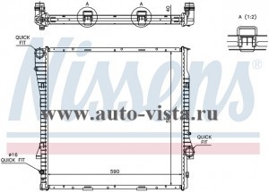    (NISSENS) BMW X5 E 53 (00-), 3.0-4.8, M/A +/-