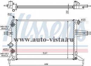    (Nissens) OPEL Astra G (98-)/Zafira A (99-), 1.4-1.8, A -; CHEVROLET Viva (05-), 1.8, A -