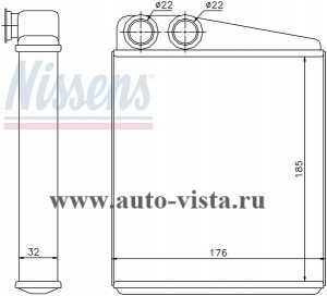   () (Nissens) AUDI A 3 (03-)/TT (06-); SEAT Leon (05-)/Toledo (04-); SKODA Octavia (04-); VW Touran/Golf V (03-)/Golf VI (08-)/Jetta/Passat (05-), M/A +/-