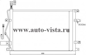   (Nissens) VOLVO C70/S80 (98-) /S60/S70/V70/XC 70 (00-), M/A +/-