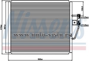   (NISSENS) BMW 5 E39 (95-), 520-540 i/td/tds/ M/A +; BMW Z8 (00-), ALPINA V8/4.9, M/A +/-;