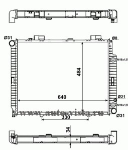   Mercedes W210  E200/ E220/ E230/ E240/ E250D/ E280/ E320/ E M/A+ .. 2105003003 (Termal)