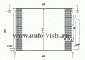 Радиатор кондиционера Chevrolet AVEO 1.4 05- O.E 96539635