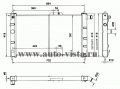 Радиатор охлаждения Daewoo Nexia M.T, О.Е. 96144847, AVA DW2003