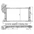 Радиатор охлаждения MB Sprinter M+/- AC 208d-414d 95-00