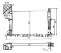 Радиатор охлаждения MB Sprinter M 208D 409d 9500