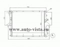 Радиатор охлаждения Porsche Cayenne 02-, Audi Q7 06-, VW Touareg 02- (Termal)
