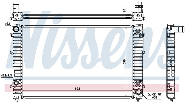    (Nissens) AUDI A 8 (94-|98-), 2.8-4.2, M/A +/-