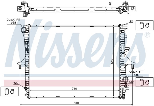    (Nissens) VW Touareg (02-), 3.0-6.0, M/A +/-; PORSCHE Cayenne (02-), 3.0-4.8, M/A +/-; AUDI Q7 (06-), 3.0-4.2, A +/-