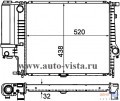 Радиатор охлаждения двигателя (BEHR) BMW 5 E34 (88-), 518/520/525, M/A +/-