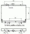 Радиатор охлаждения Pajero 3.0 V6 93-98 A/T О.Е. MB660078, MB924487, AVA MT2165
