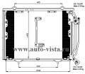 Радиатор кондиционера Mercedes W202 M111Kompr/OM605D/OM605TD W208 M111Kompr O.E.2028300770 (Termal)