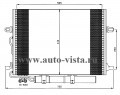 Радиатор кондиционера Mercedes W211 O.E.2115000154 (Termal)