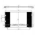 Радиатор кондиционера TOYOTA ESTIMA/ PREVIA/TARAGO 2000-2006 (ACR3/ACR4)