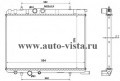 Радиатор охлаждения Peugeot 307 1.4-2.0 M+