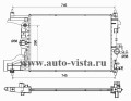 Радиатор охлаждения двигателя Chevrolet Cruze 1.6-1.8 AT 2009-