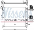 Радиатор охлаждения Mercedes W163 (ML) О.Е.1635000303 (Nissens)
